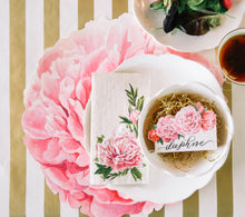 Load image into Gallery viewer, Peony Cocktail Napkin, 20 ct
