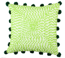 Load image into Gallery viewer, Embroidered Infinity Loops Indoor/Outdoor Pillow, 17&quot;x 17&quot;
