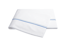 Load image into Gallery viewer, Essex Full/Queen Flat Sheet, Azure
