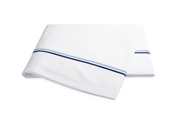 Essex King Flat Sheet, Navy