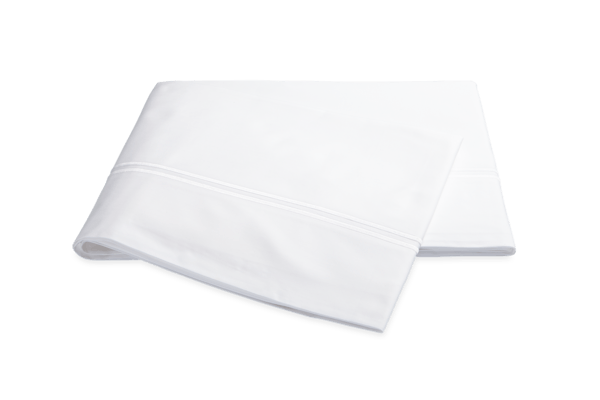 Essex Full/Queen Flat Sheet, White