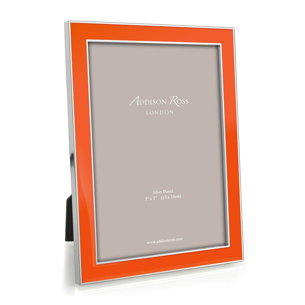 Orange Enamel Frame 5x7