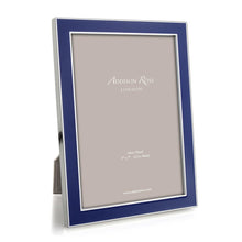 Load image into Gallery viewer, Blue Enamel and Silver Frame 4x6
