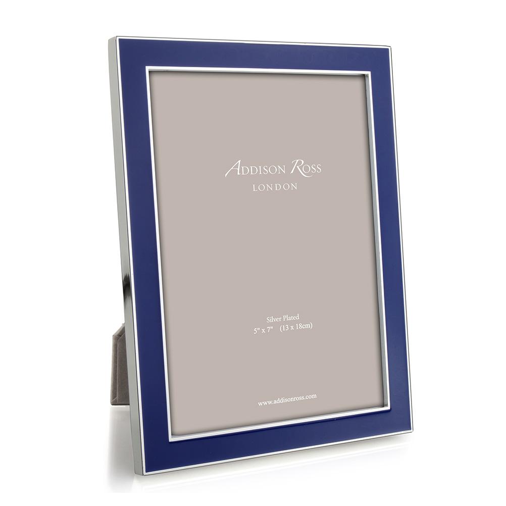 Blue Enamel and Silver Frame 4x6