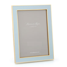 Load image into Gallery viewer, Powder Blue Enamel &amp; Gold Frame 4x6
