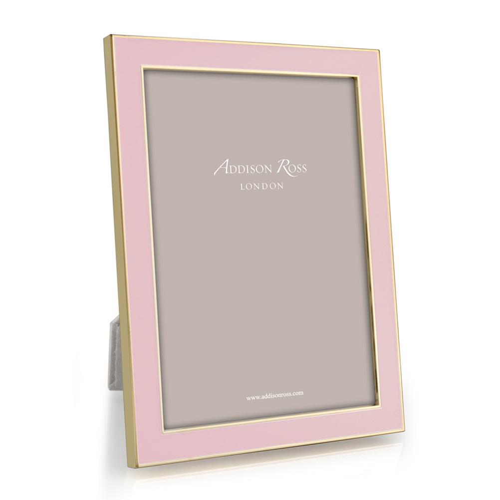 Pastel Pink Enamel & Gold Frame, 4x6