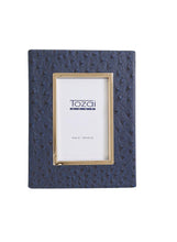 Load image into Gallery viewer, Navy Ostrich Frame, 4x6&quot;

