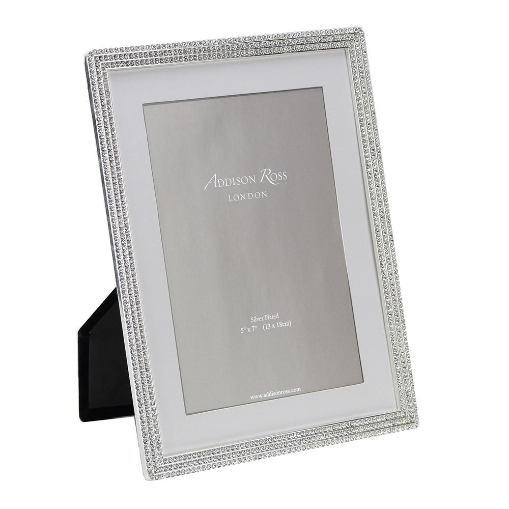 Silver Diamante Beatrice Frame, 5x7