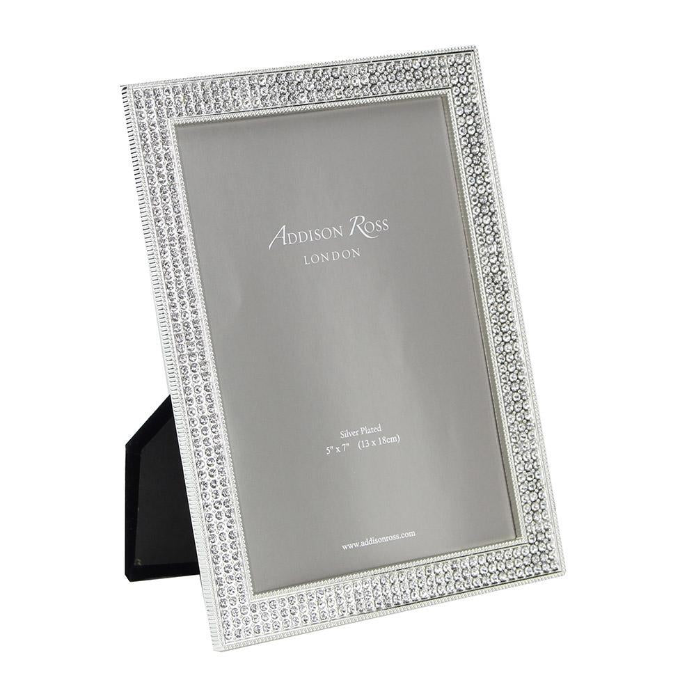 Silver Diamante Florence Frame, 5x7