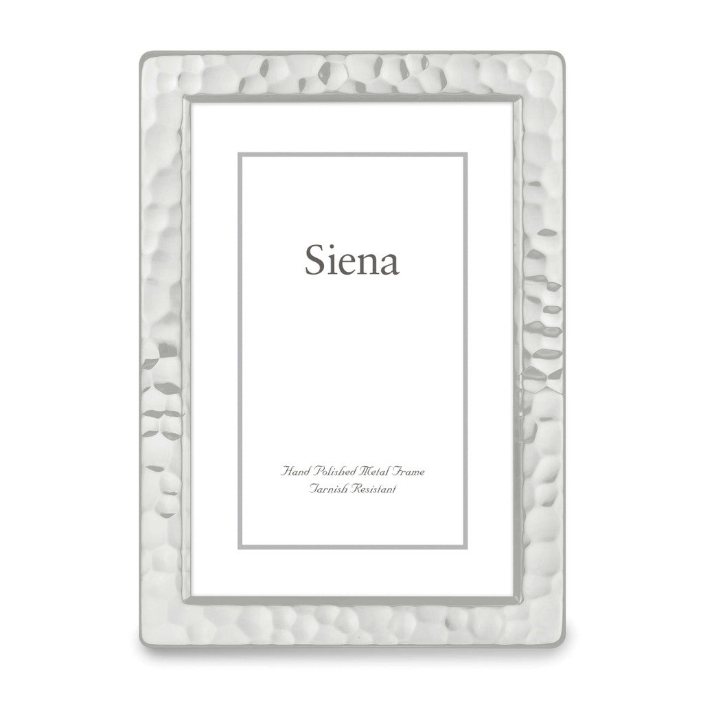 Narrow Hammered Rounded Frame
