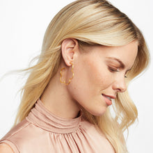 Load image into Gallery viewer, Gardenia Textured Hoop, Md
