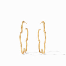 Load image into Gallery viewer, Gardenia Textured Hoop, Md
