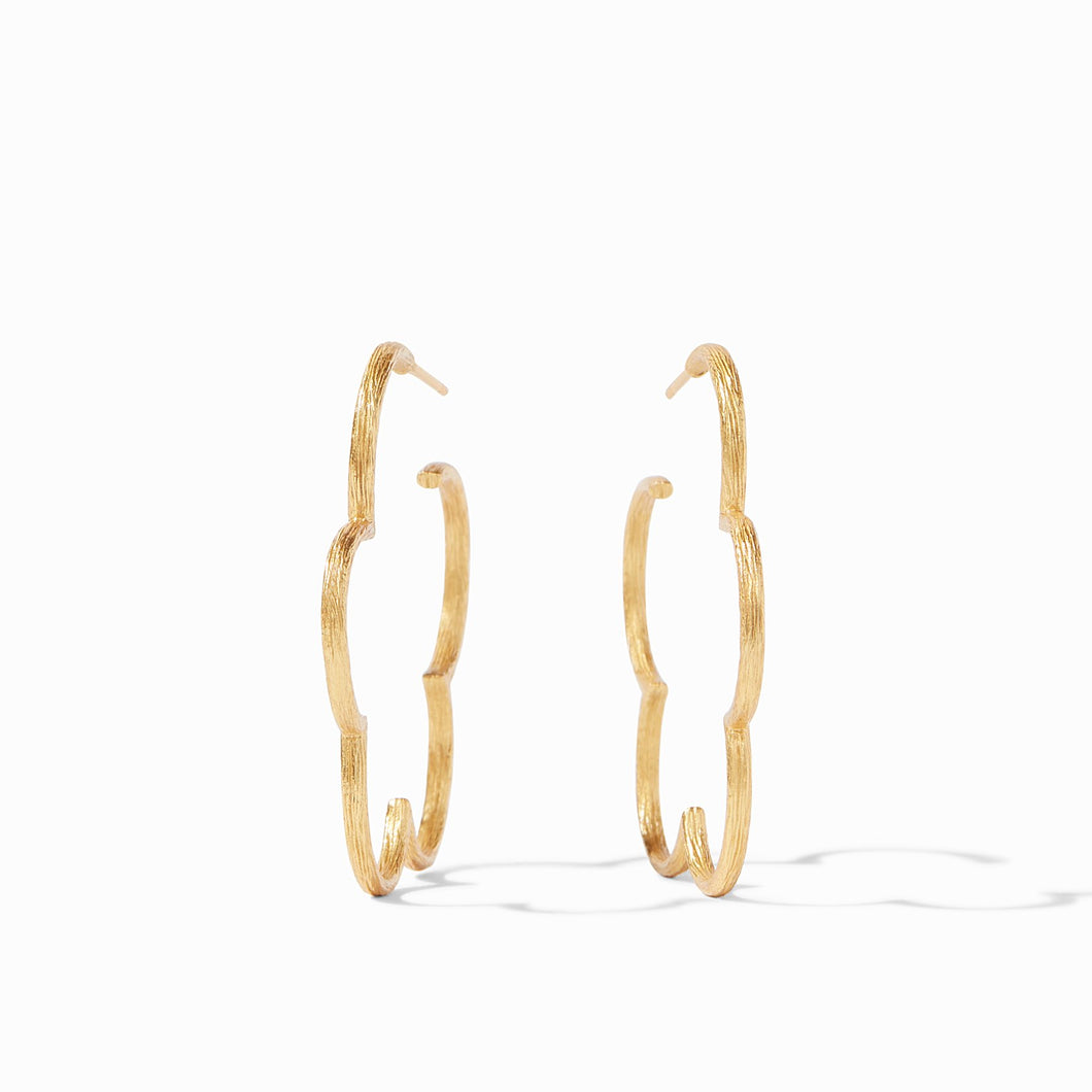 Gardenia Textured Hoop, Md