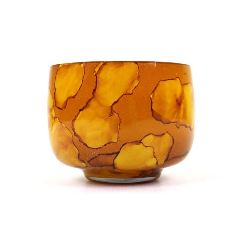 Goldenrod Globe Votive, Set of 2