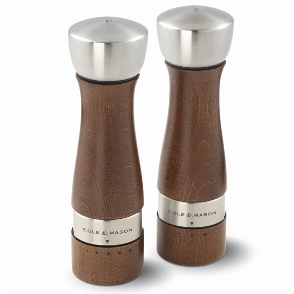 Oldbury Salt & Pepper Grinder Gift Set, Dark Wood