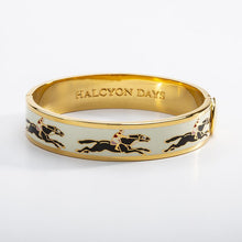 Load image into Gallery viewer, Race Horse Cream &amp; Black Bangle
