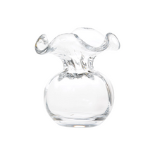 Load image into Gallery viewer, Hibiscus Small Vase Clear Fluted
