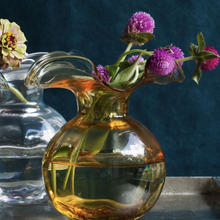 Load image into Gallery viewer, Hibiscus Bud Vase Amber

