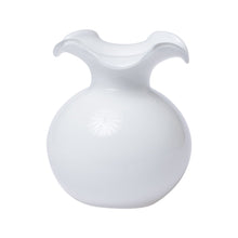 Load image into Gallery viewer, Hibiscus Small Fluted Vase, White
