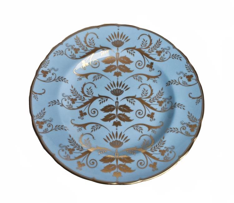 Darley Abbey Harlequin Duck Egg Salad Plate