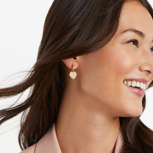 Load image into Gallery viewer, Heart Pavé Hoop &amp; Charm
