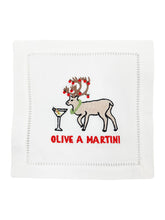 Load image into Gallery viewer, &quot;Olive A Martini&quot; Cocktail Napkins, Set of 4
