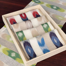 Load image into Gallery viewer, Neutral Ikat Dinner Napkin, Set of 4
