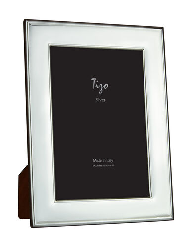 Bezel Edge Smooth Silverplate Frame