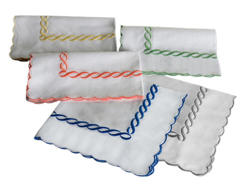 Madeira Chain Napkins, Italian Straw