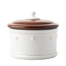 Load image into Gallery viewer, Berry &amp; Thread Whitewash Dog Treat Canister
