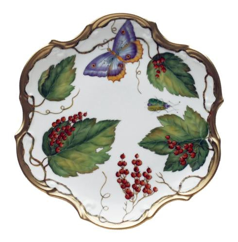 Wildberry Flat Dessert Plate, Red
