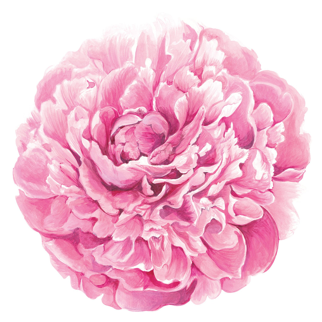Die-Cut Peony Placemat, 12 Sheets