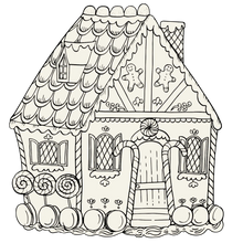 Load image into Gallery viewer, Gingerbread House Coloring Placemat, 12 Sheets

