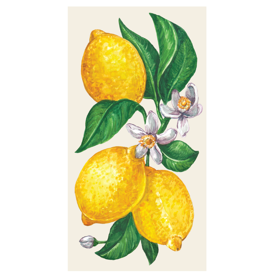 Lemons Guest Towel, 16 Ct