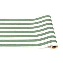Load image into Gallery viewer, Dark Green Classic Stripe Runner, 20&quot; x 25&#39;
