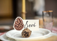 Load image into Gallery viewer, Pinecone Place Card, 12 ct
