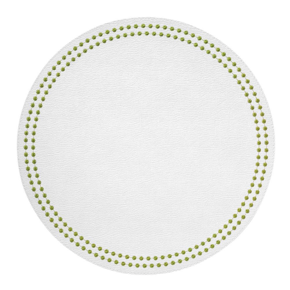Pearls Antique White/Willow Placemat, Set of 4