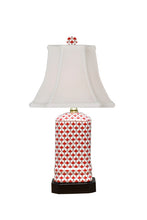 Load image into Gallery viewer, Red Fish Scale Porcelain Lamp
