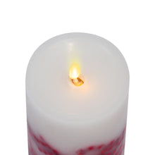 Load image into Gallery viewer, Embedded Red Berries Flameless Pillar Candle, 6.5&quot;
