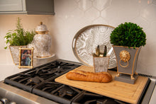 Load image into Gallery viewer, Faux Bois Enameled Oval Tray
