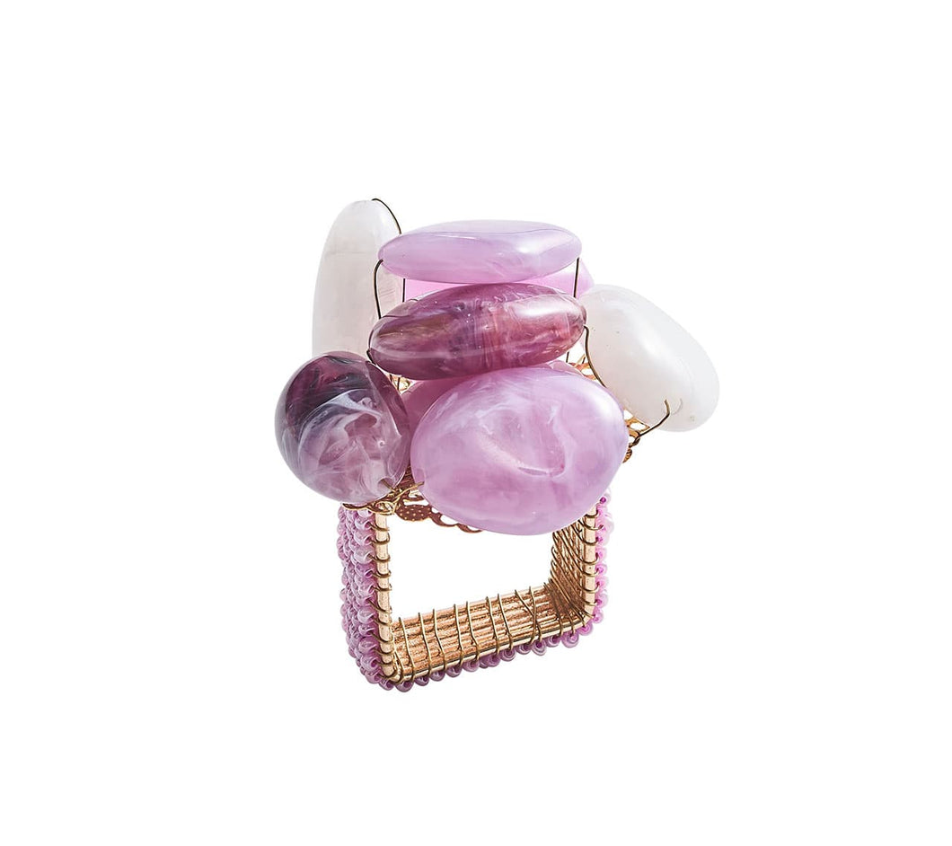 Lilac Sea Stone Napkin Ring