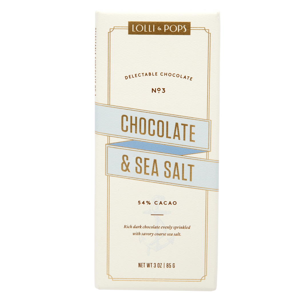 Lolli & Pops Chocolate & Sea Salt Signature Bar