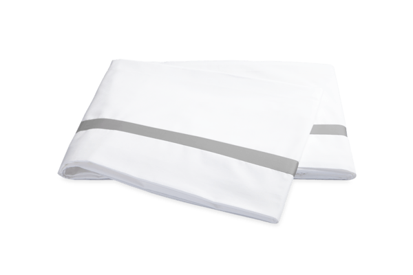 Lowell Full/Queen Flat Sheet, Silver