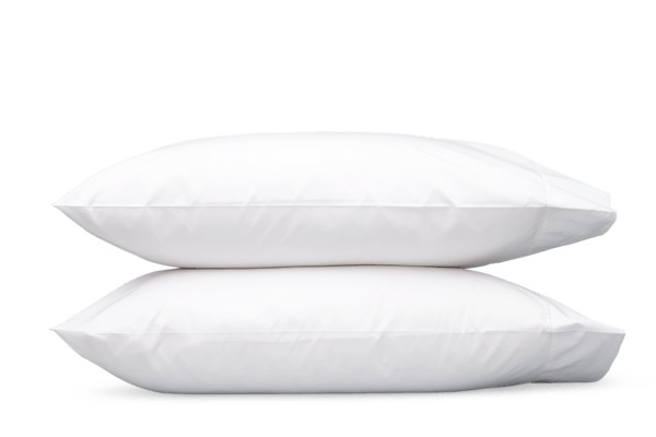 Luca Pair of Hemstitch King Pillow Cases, White