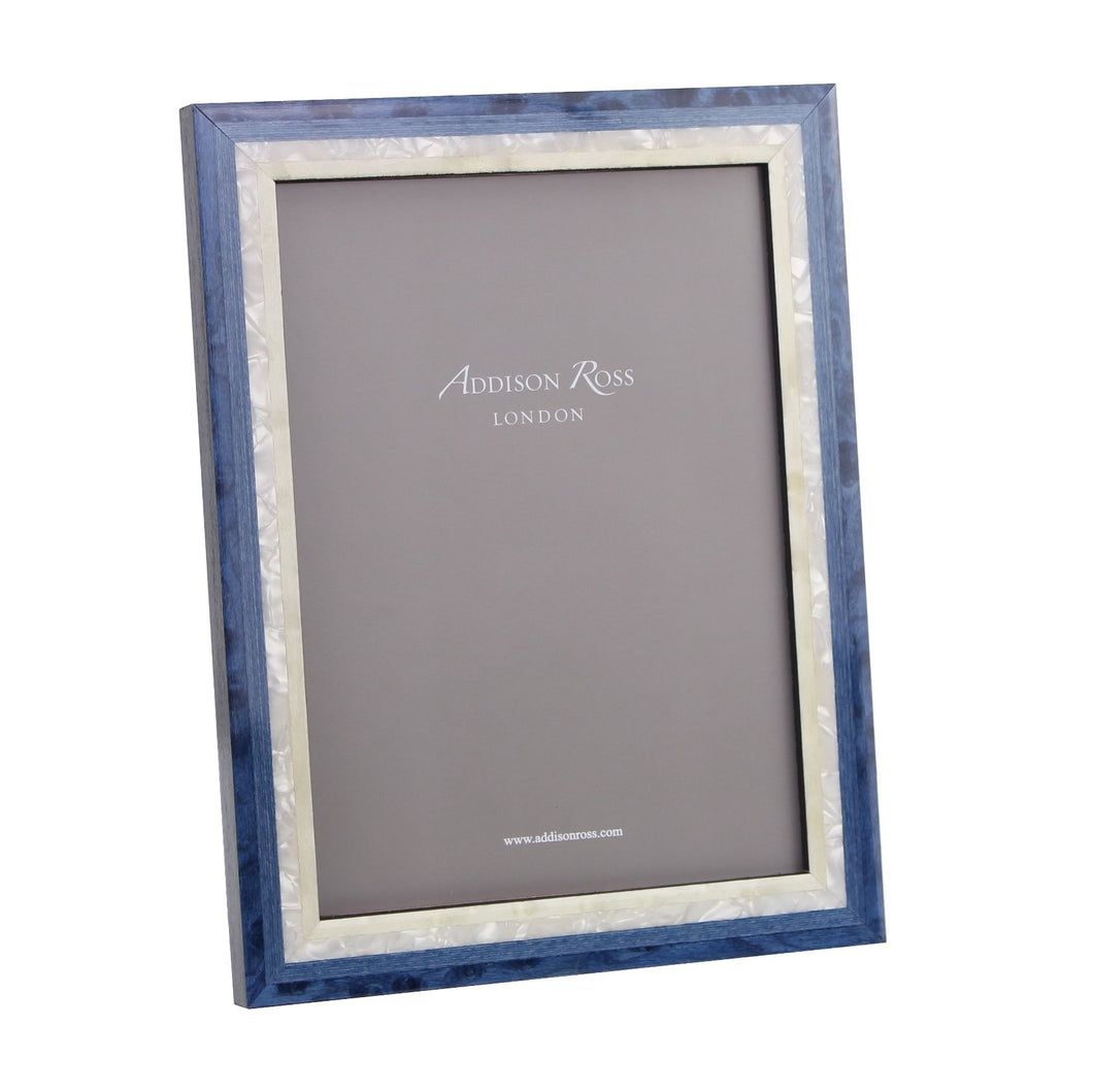 Blue Studio Mother of Pearl Marquetry Frame, 4x6