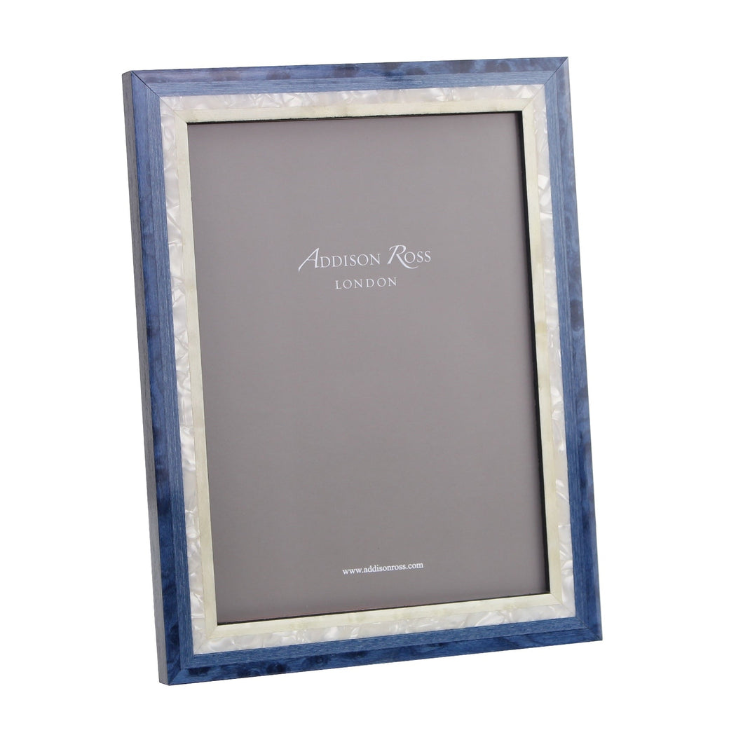 Blue Studio Mother of Pearl  Marquetry Frame, 8X10