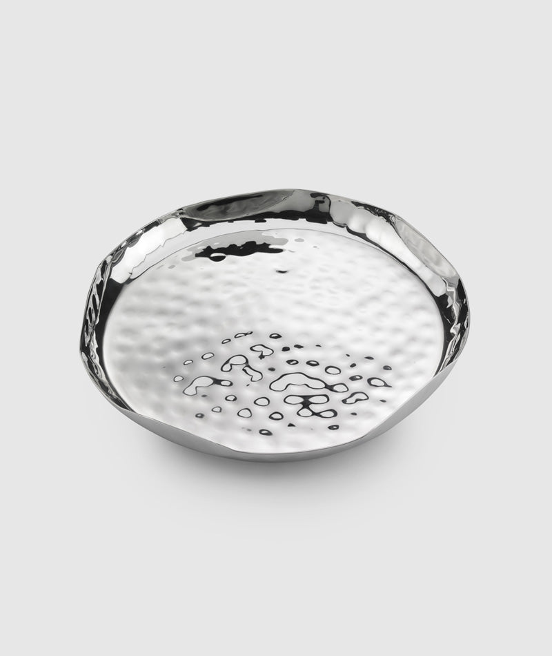 Blossom Free Form Stainless Round Tray, 11