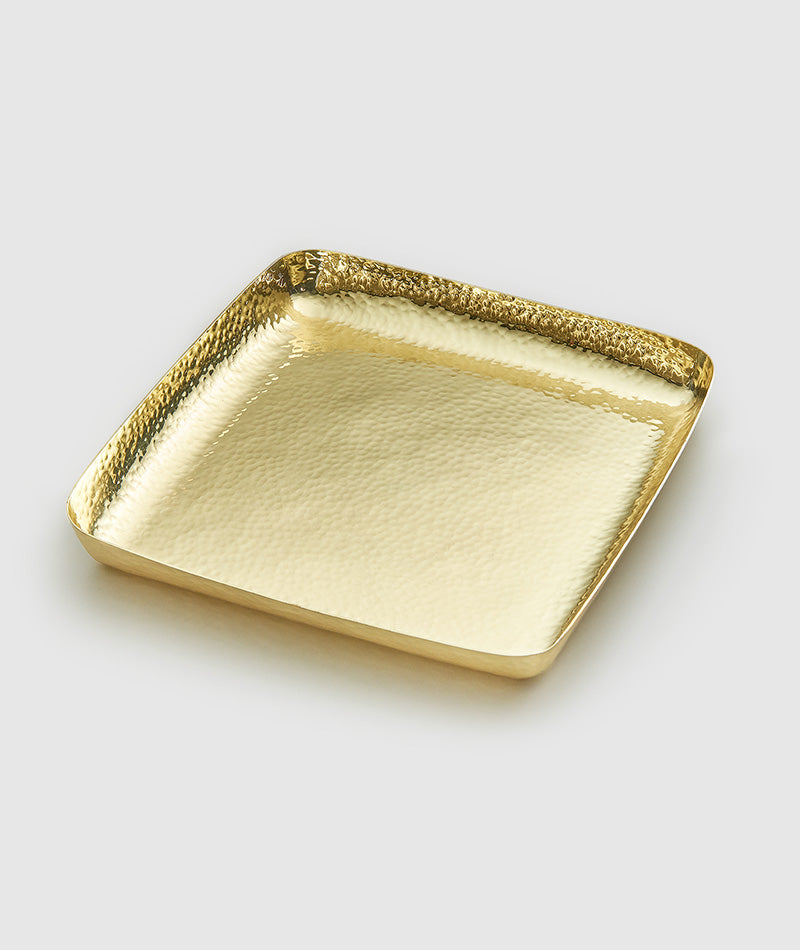 El Dorado Gold Tone Square Tray, 9