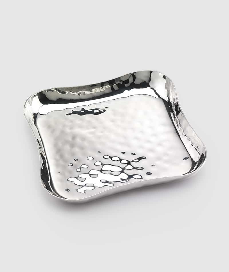Blossom Free Form Square Stainless Tray, 9