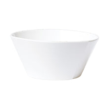 Load image into Gallery viewer, Melamine Lastra White Large Stacking Serving Bowl
